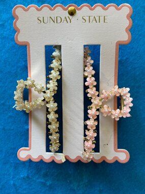 Sunday State Flower Hair Clips